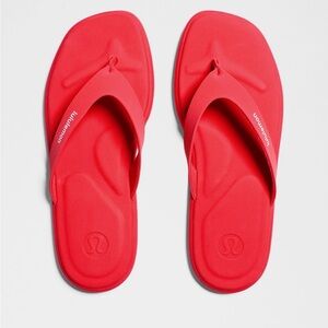 Lululemon RestFeel Red Flip flops